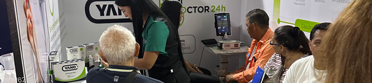 Imagen del stand de YANO durante la ExpoSalud Plus